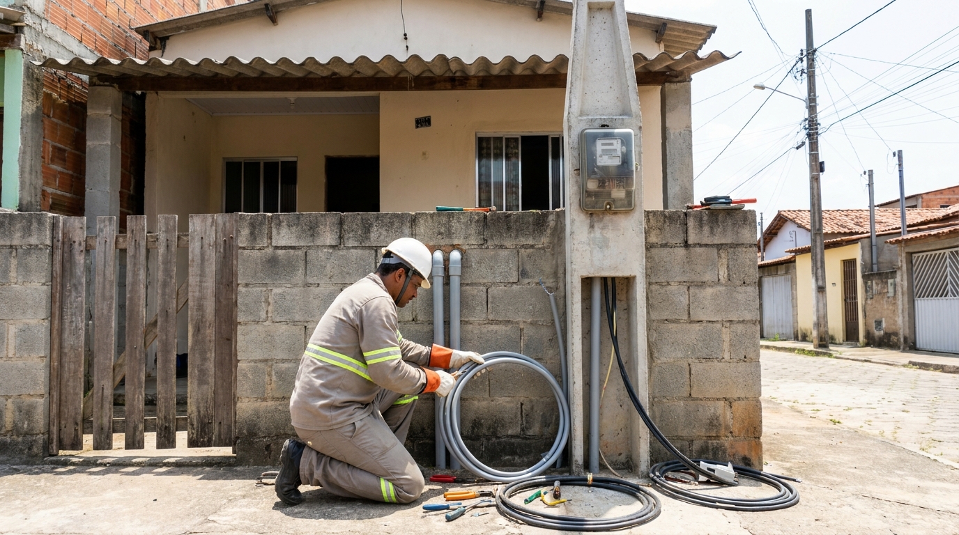 Instalação de Poste Padrão em Anápolis‑GO