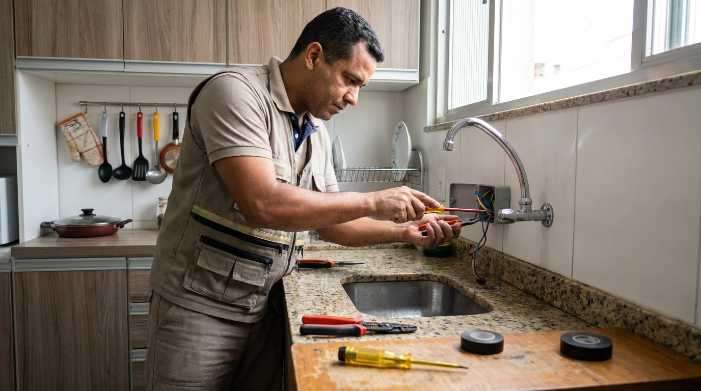 Instalação em Cozinha ou Área Gourmet em Anápolis‑GO